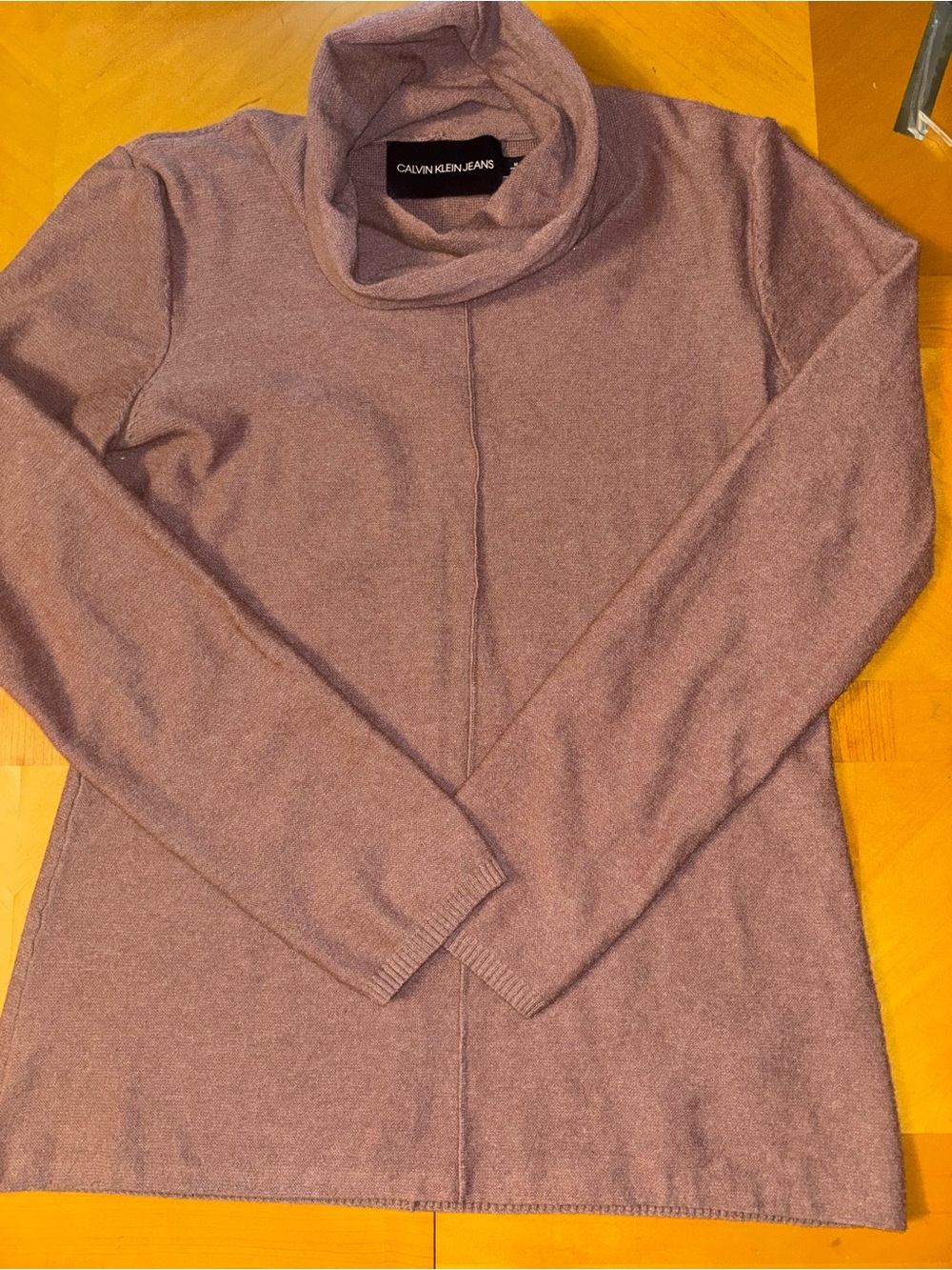 Calvin Klein Jeans Women's Dusty Rose Turtleneck Sweater
